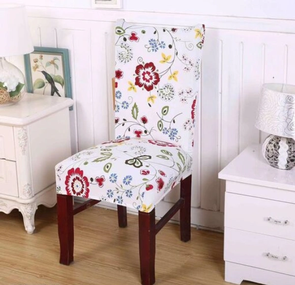 Elastic Chair Cover Stretch Removable Washable Short Dining Chair Cover Protector Seat Slipcover - Polyster, Elastic/ Stretchable, Multipack of1